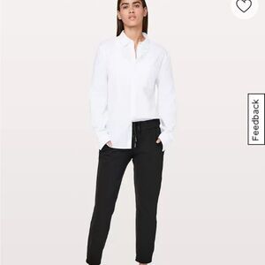 Lululemon Athletica Black On The Fly Pant